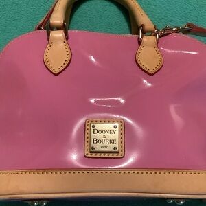 Dooney & Bourke Pink and Tan Satchel